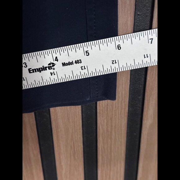 Abercrombie & Fitch Chino Pants 30 Womens Blue Navy Flat Front High Rise Stretch - Picture 6 of 8